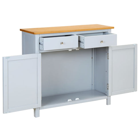 Maison Madeleine -  Sideboard 90x33.5x83 cm Solid Oak Wood